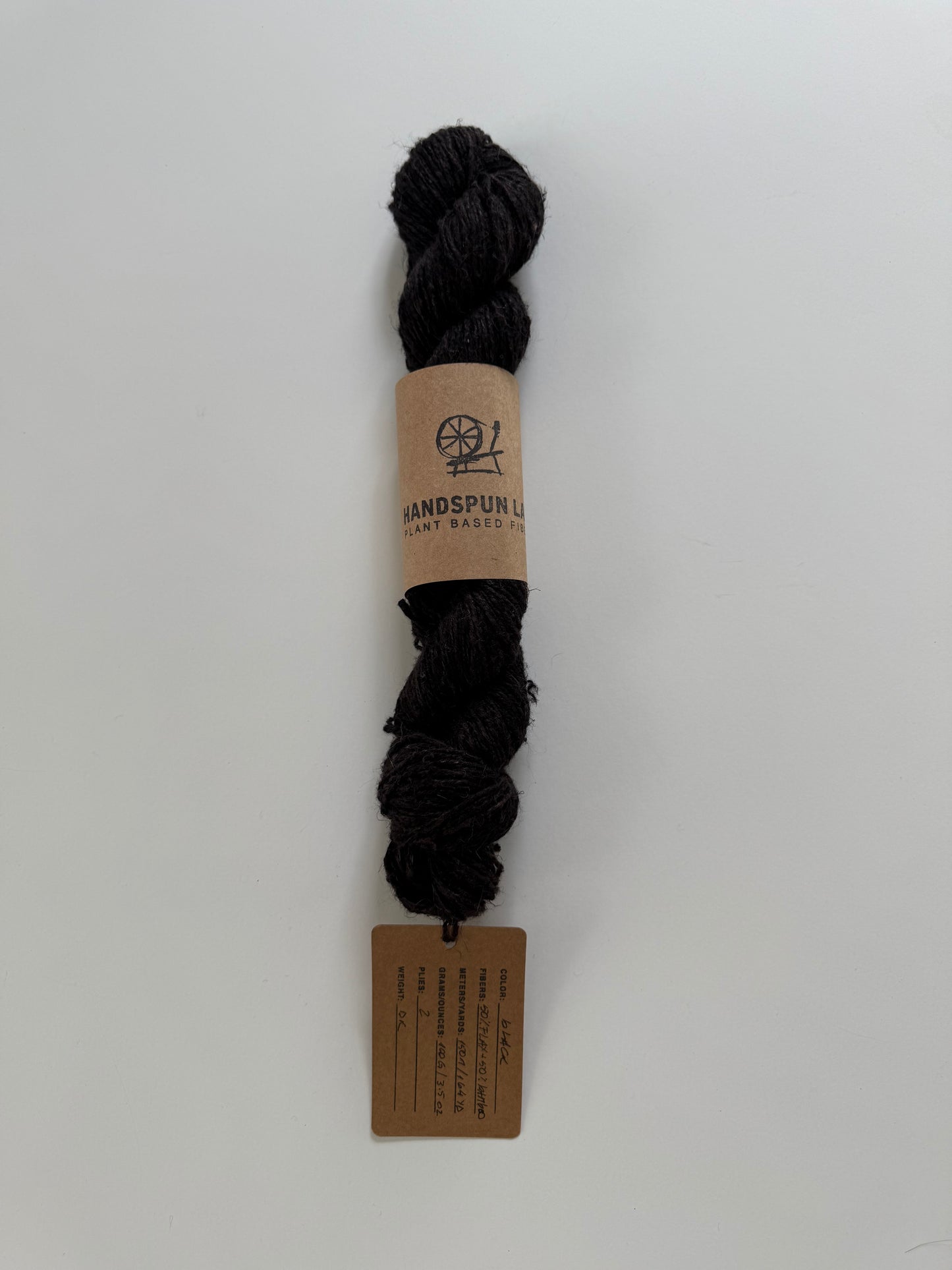 Hand Spun 'BLACK' Yarn